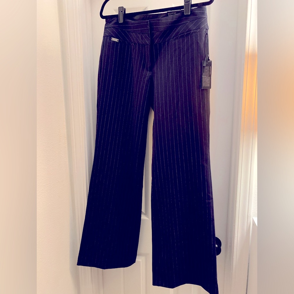 Pinstripe Editor Pants